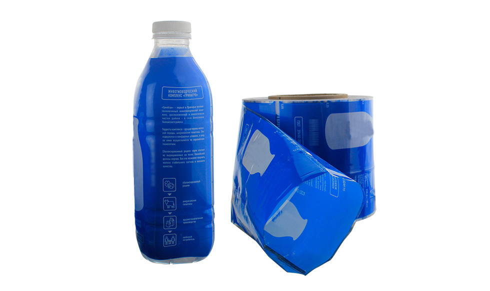 Sticlă de lapte Etichetă termoizolantă din folie din PVC pentru rulare pentru utilizare cu mașina